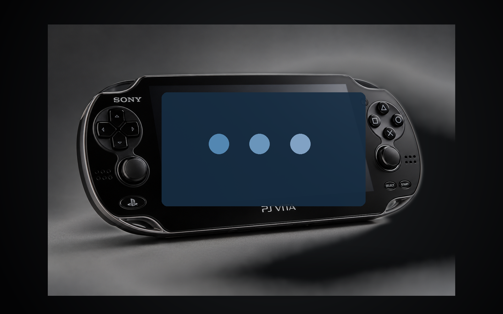 PS Vita accesa, visual temporaneo