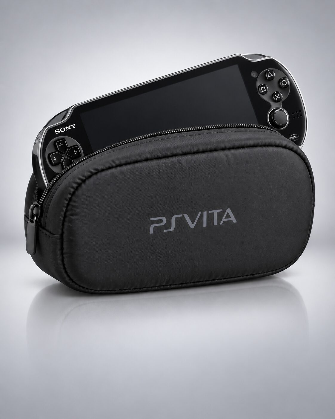 Custodia pouch nera con PS Vita Serie 1000 TheScratchedVITA